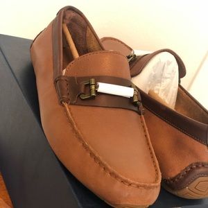 NWT! Men’s Cole Haan Brown leather slip on loafers